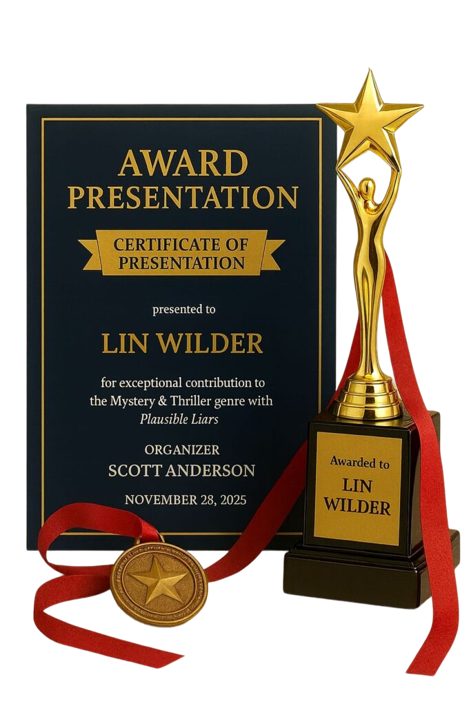 Lin Wilder award certificate and trophy